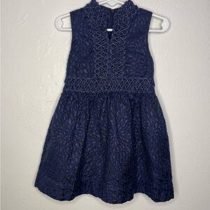 Lilly Pulitzer Girls Mini Franci Dress Navy Size 3T